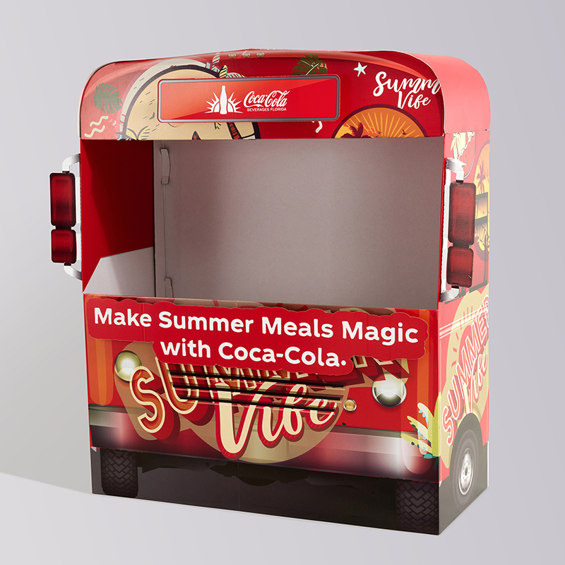 Landaal Westcott floor display, Coca-Cola