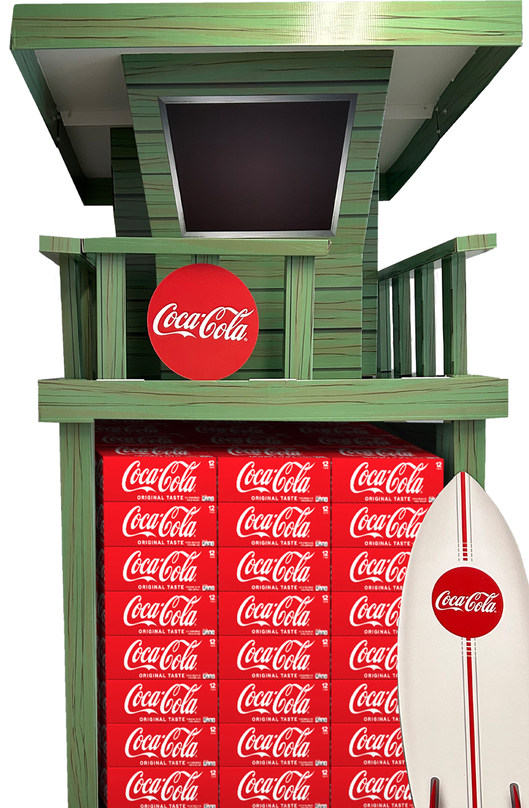 Landaal Westcott Coca-Cola lifeguard stand display