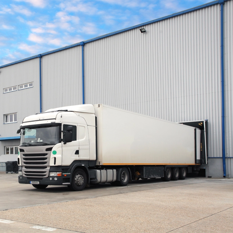 Landaal shipping truck at loading dock